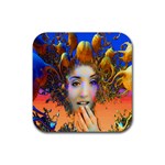 Organic Medusa Drink Coaster (Square) Front