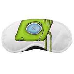 Funny Alien Monster Character Sleeping Mask by dflcprints