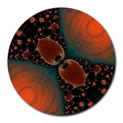 Elegant Delight 8  Mouse Pad (round) by OCDesignss