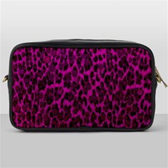 Pink Leopard  Travel Toiletry Bag (one Side) by OCDesignss