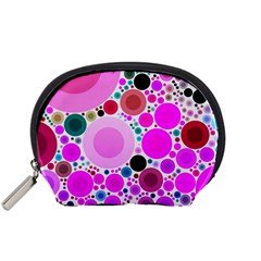 Bubble Gum Polkadot  Accessory Pouch (small) by OCDesignss