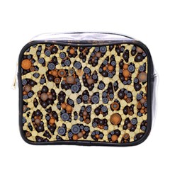 Cheetah Abstract Mini Travel Toiletry Bag (one Side) by OCDesignss