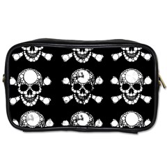 Skull Bling Travel Toiletry Bag (one Side) by OCDesignss