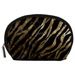 Gold Zebra  Accessory Pouch (large) by OCDesignss