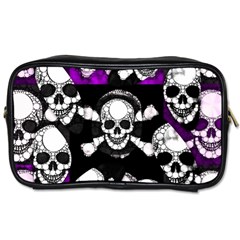 Purple Haze Skull And Crossbones  Travel Toiletry Bag (one Side) by OCDesignss