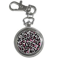 Pink Cheetah Bling Key Chain Watch by OCDesignss