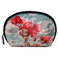 Flowers In The Sky Accessory Pouch (large) by dflcprints