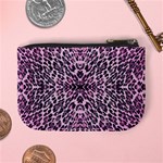 Pink Leopard  Coin Change Purse Back