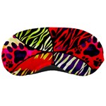 Crazy Animal Print Lady  Sleeping Mask Front