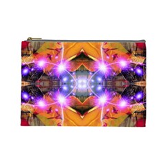 Abstract Flower Cosmetic Bag (large) by icarusismartdesigns