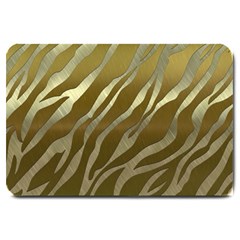 Metal Gold Zebra  Large Door Mat by OCDesignss