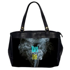 Vape Life Clouds  Oversize Office Handbag (two Sides) by OCDesignss