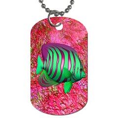 Fish Dog Tag (one Sided) by icarusismartdesigns