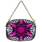 Crazy Hot Pink Zebra  Chain Purse (Two Sided)  Back