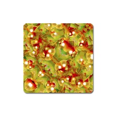 Christmas Print Motif Magnet (square) by dflcprints