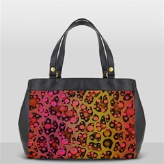 Cheetah Abstract  Oversize Office Handbag (two Sides) by OCDesignss