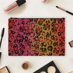 Cheetah Abstract  Cosmetic Bag (large) by OCDesignss