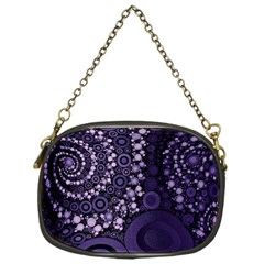 Deep Purple Swirls Chain Purse (one Side) by OCDesignss