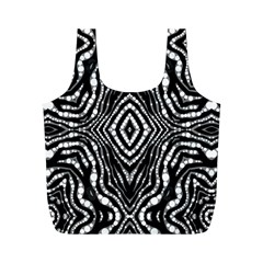 Zebra Twists  Reusable Bag (m) by OCDesignss