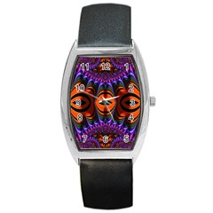 Funky Zebra  Tonneau Leather Watch by OCDesignss