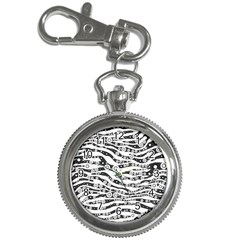 Albino Zebra Key Chain Watch by OCDesignss