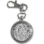 Albino Zebra Key Chain Watch Front