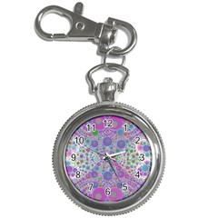 Pink Purple Abstract  Key Chain Watch by OCDesignss