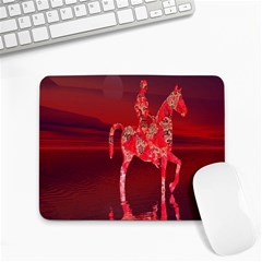 Riding At Dusk Small Mouse Pad (rectangle) by icarusismartdesigns