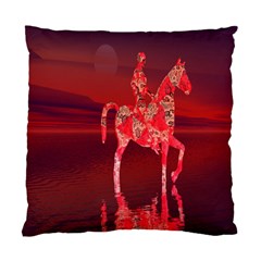 Riding At Dusk Cushion Case (single Sided)  by icarusismartdesigns