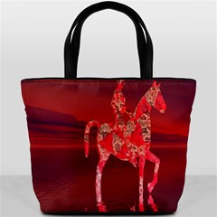 Riding At Dusk Bucket Handbag by icarusismartdesigns