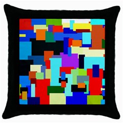 Pattern Black Throw Pillow Case by Siebenhuehner