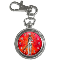 White Knight Key Chain Watch by icarusismartdesigns