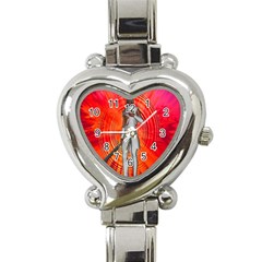 White Knight Heart Italian Charm Watch  by icarusismartdesigns