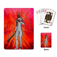 White Knight Playing Cards Single Design by icarusismartdesigns