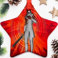 White Knight Star Ornament (two Sides) by icarusismartdesigns