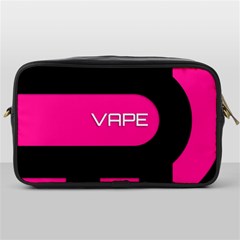 Hot Pink Black Vape  Travel Toiletry Bag (one Side) by OCDesignss