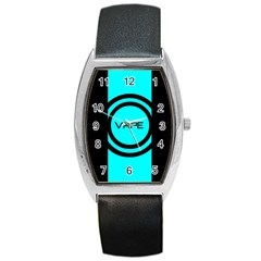 Turquoise Lines Vape   Tonneau Leather Watch by OCDesignss