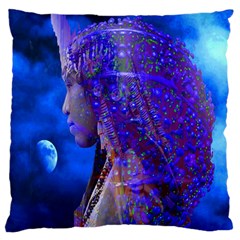 Moon Shadow Large Flano Cushion Case (two Sides) by icarusismartdesigns