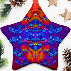 Abstract Reflections Star Ornament (two Sides) by icarusismartdesigns