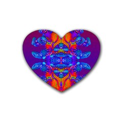 Abstract Reflections Drink Coasters 4 Pack (heart)  by icarusismartdesigns