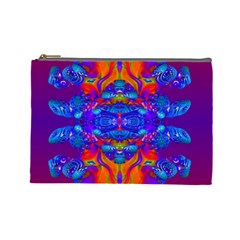 Abstract Reflections Cosmetic Bag (large) by icarusismartdesigns