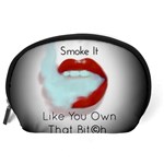 Smoke It Blk&white Lips  Accessory Pouch (Large) Back