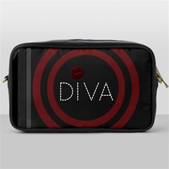 Diva Lips Pattern  Travel Toiletry Bag (one Side) by OCDesignss