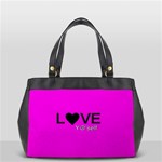 Love Yo self  Oversize Office Handbag (Two Sides) Front