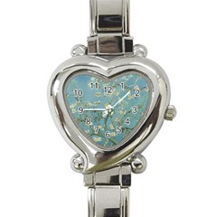 Vincent Van Gogh, Almond Blossom Heart Italian Charm Watch  by Oldmasters