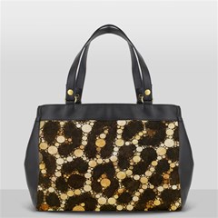 Cheetah Abstract  Oversize Office Handbag (two Sides) by OCDesignss