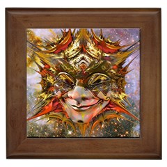 Star Clown Framed Ceramic Tile by icarusismartdesigns