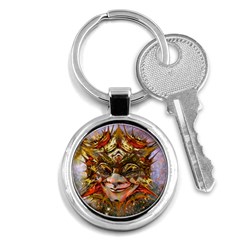 Star Clown Key Chain (round) by icarusismartdesigns