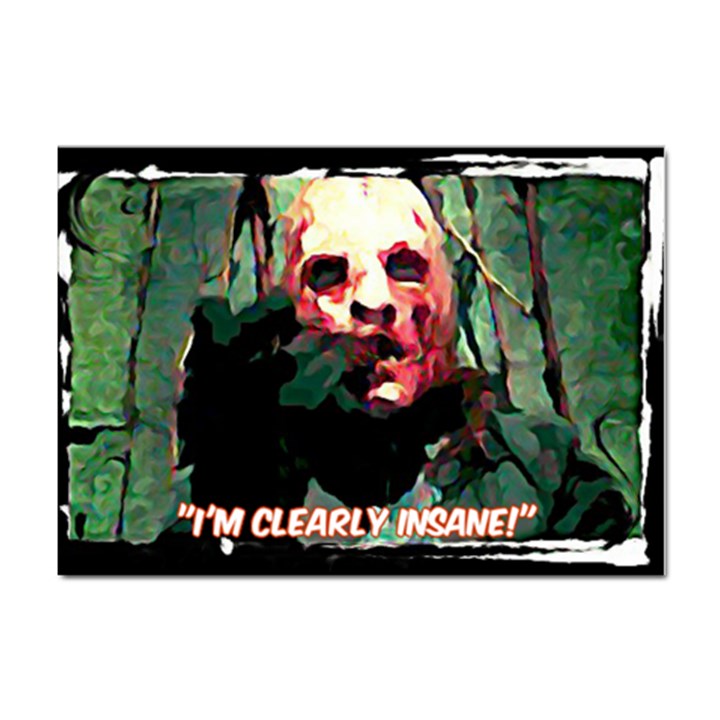 Bloody Face  A4 Sticker 10 Pack