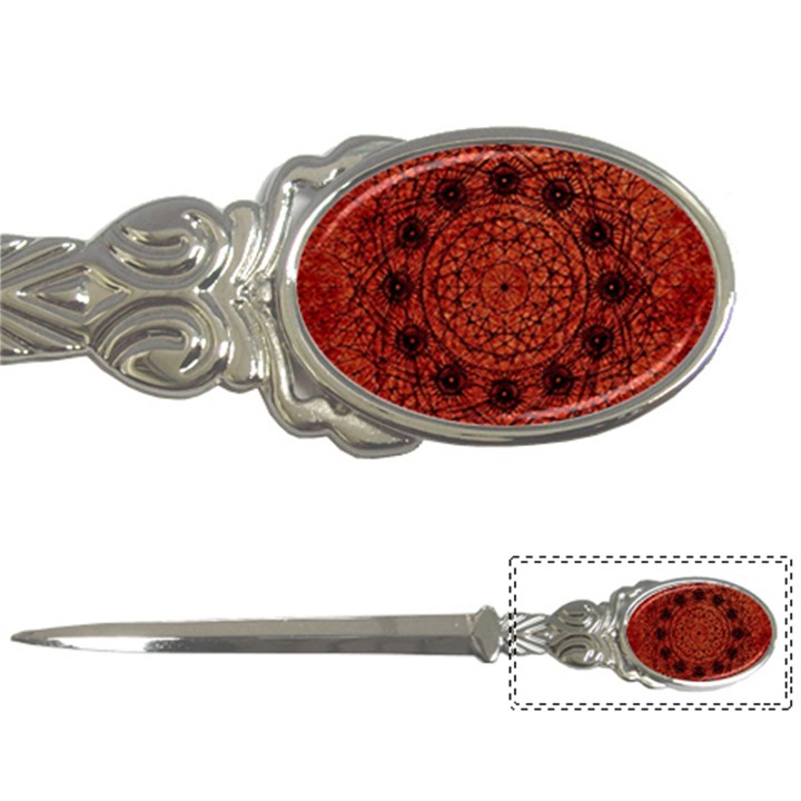 Grunge Style Geometric Mandala Letter Opener